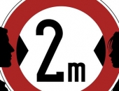 Pulcējoties jāievēro 2 metru distance